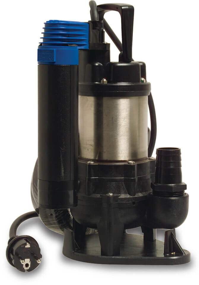 Dompelpomp 1 1/4" binnendraad 1,4A 230VAC zwart type JS 150 SVMA Vortex met magneetvlotter met vlotter